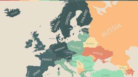 Mapa del mundo por nivel de vida