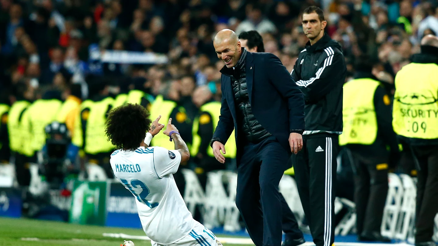 Marcelo dedica su gol a Zidane Marcelo dedica su gol a Zidane