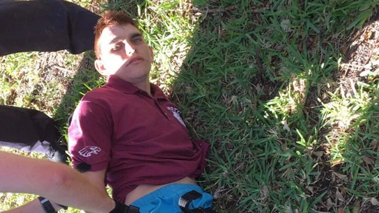 El autor del tiroteo Nikolas Cruz, de 19 años, en el momento de su detención El autor del tiroteo Nikolas Cruz, de 19 años, en el momento de su detención