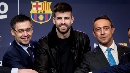 Gerard Piqué, en un acto del Barcelona Gerard Piqué, en un acto del Barcelona