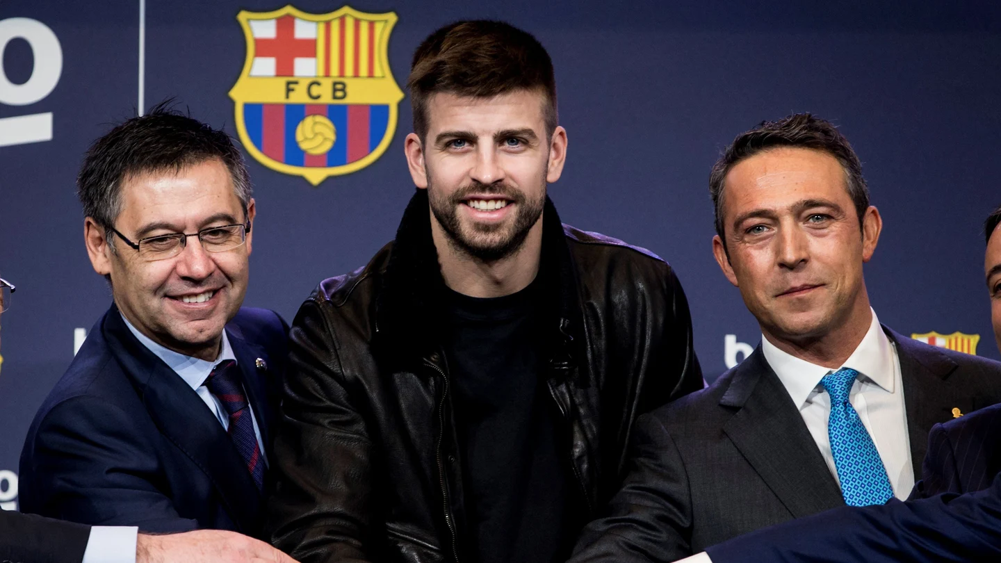 Gerard Piqué, en un acto del Barcelona Gerard Piqué, en un acto del Barcelona