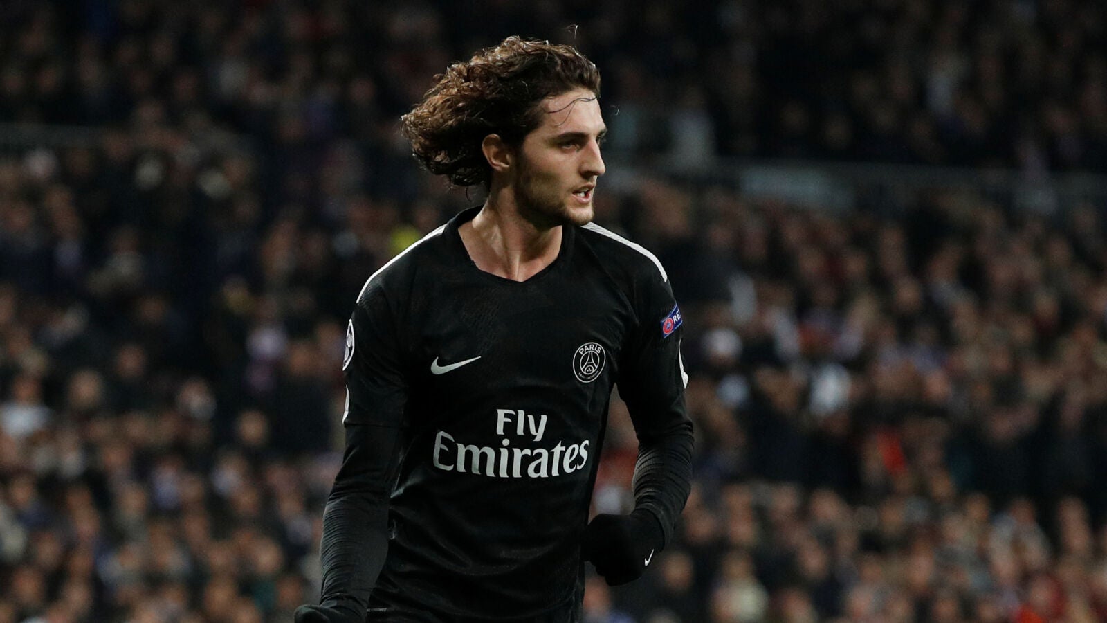 Rabiot, durante el partido del PSG