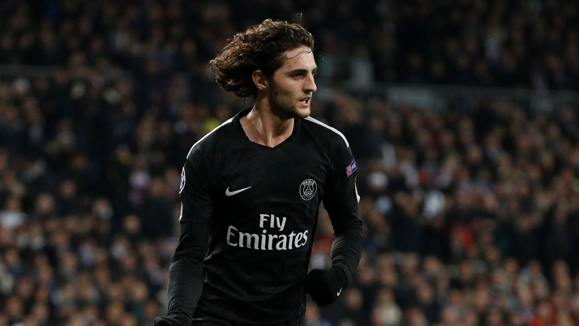 Rabiot, durante el partido del PSG