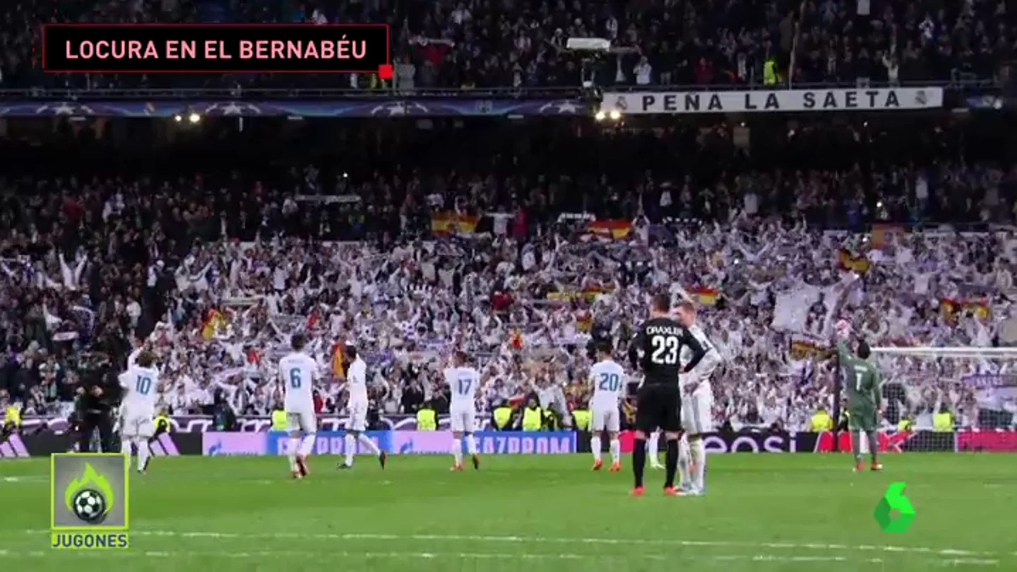 Así fue la celebración en el Bernabéu tras ganar al PSG: "Así, así, así gana el Madrid" Así fue la celebración en el Bernabéu tras ganar al PSG: "Así, así, así gana el Madrid"
