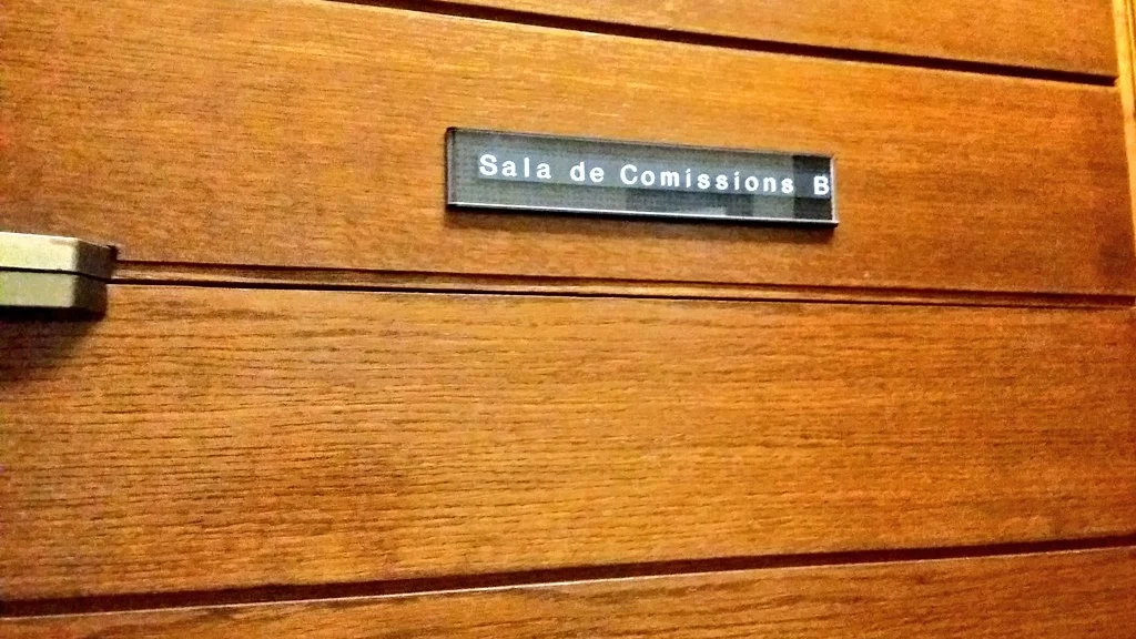 Sala de Comisiones B de las Cortes Valencianas