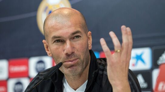 Zidane, en sala de prensa