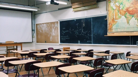 Una clase de un instituto. Una clase de un instituto