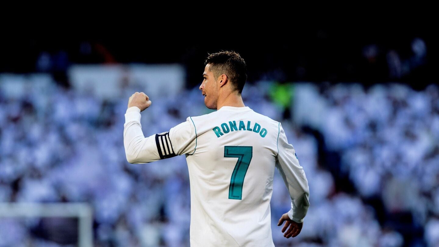 Cristiano Ronaldo celebra un gol en el Santiago Bernab&eacute;u