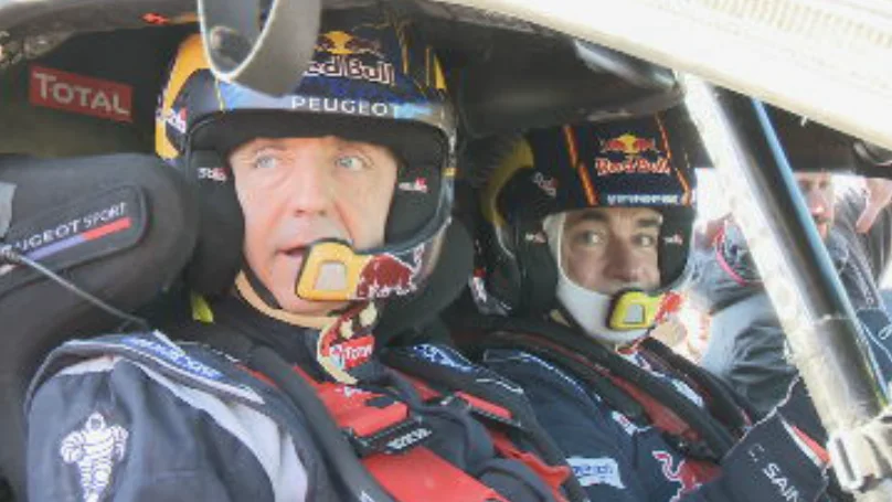 Josep Pedrerol con Carlos Sainz.