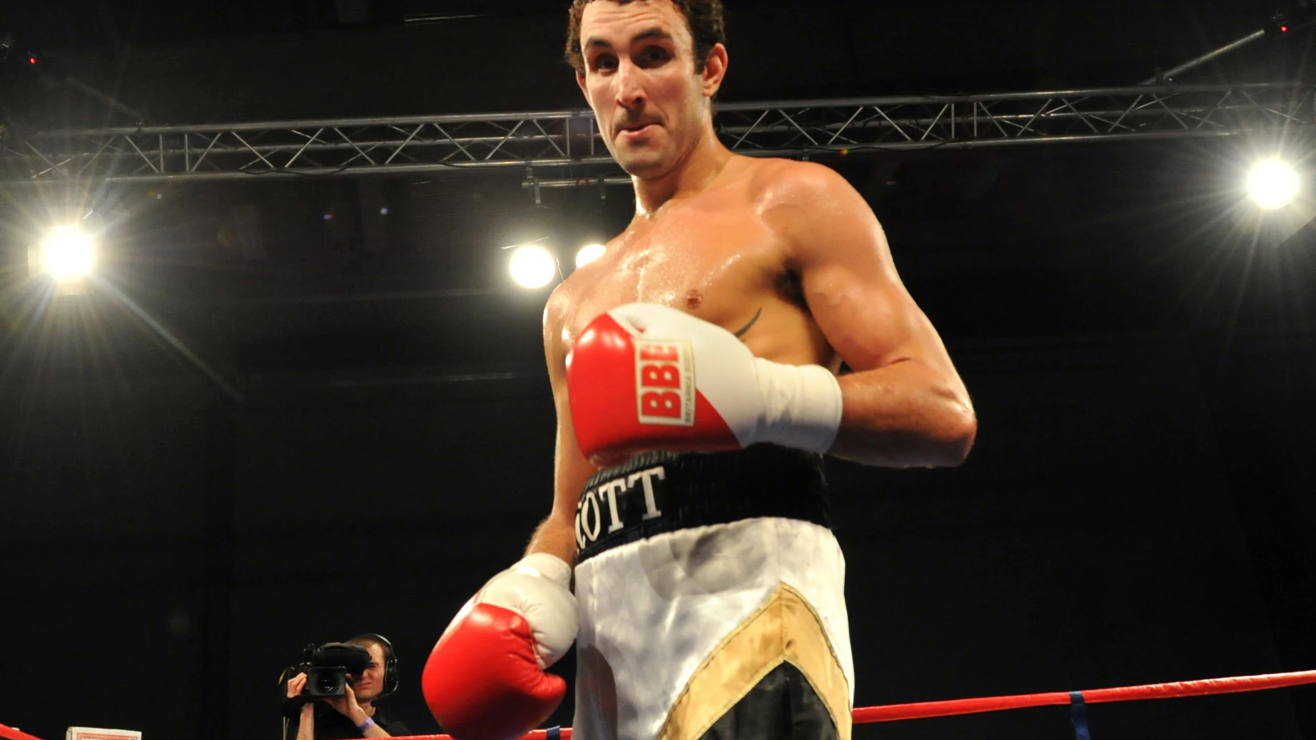 Scott Westgarth, durante una pelea en 2013