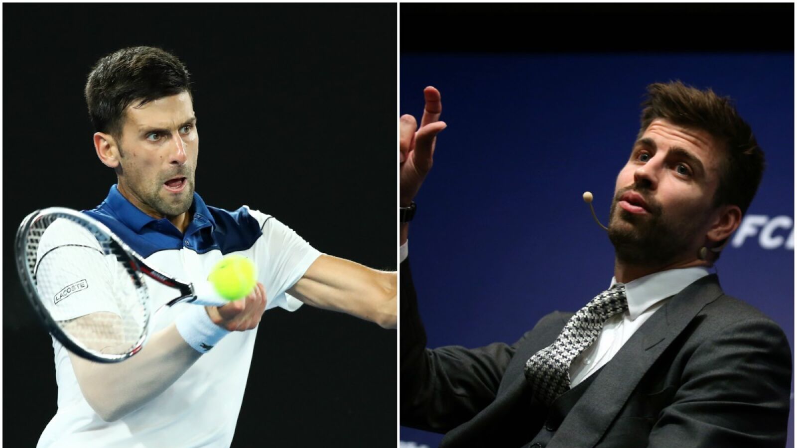 Djokovic y Piqu&eacute;, en busca de un objetivo com&uacute;n