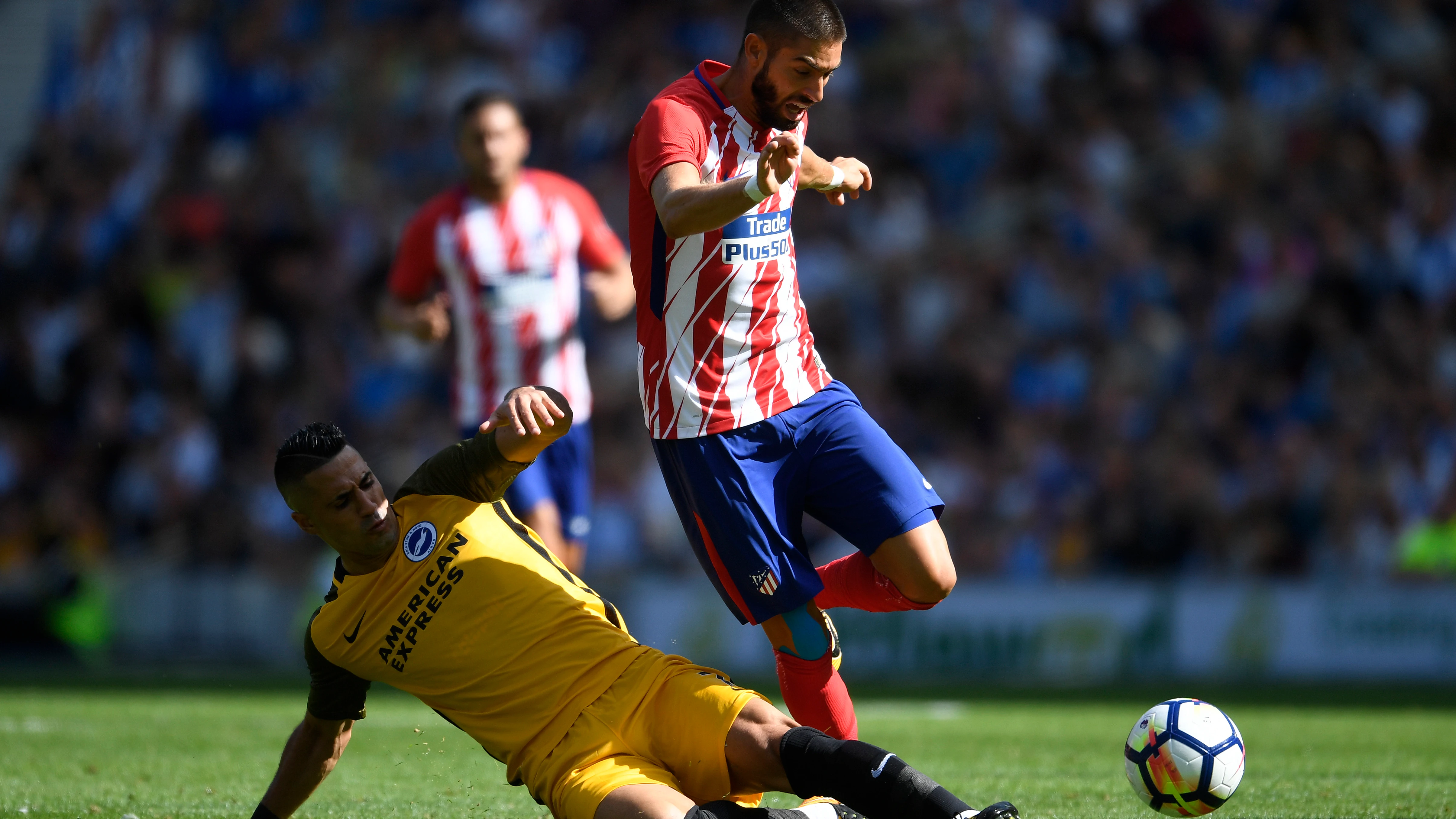 Carrasco, durante un partido de pretemporada