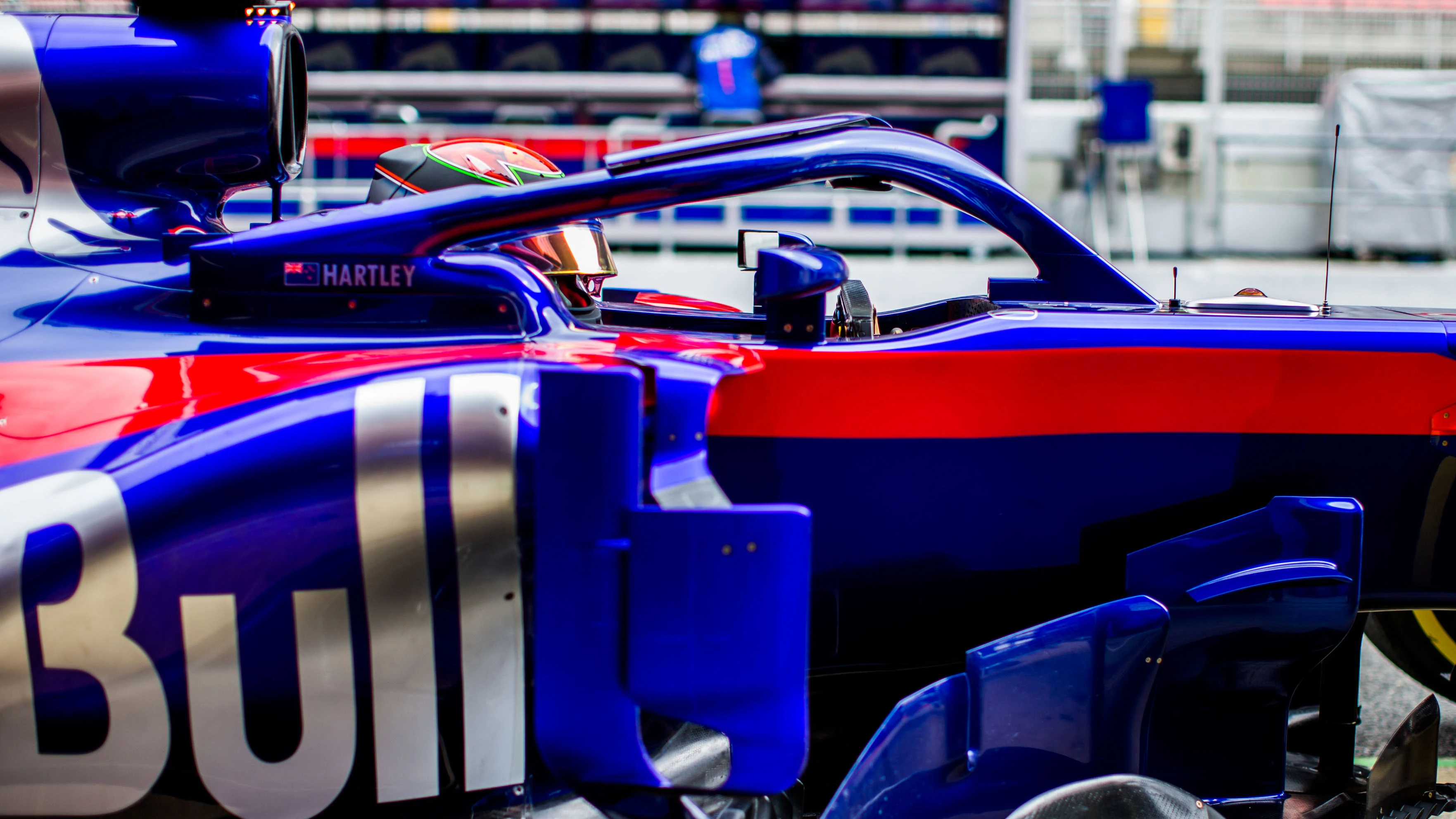 Hartley, durante los test en Barcelona