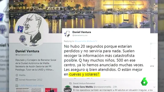 El tuit del consejero Daniel Ventura El tuit del consejero Daniel Ventura