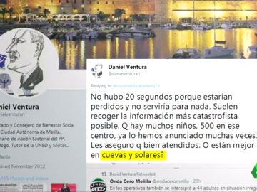 El tuit del consejero Daniel Ventura El tuit del consejero Daniel Ventura