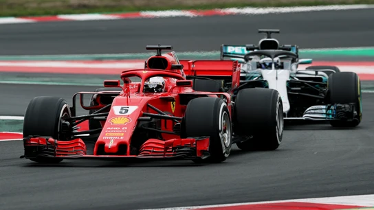 Vettel, delante de Bottas en Montmeló Vettel, delante de Bottas en Montmeló