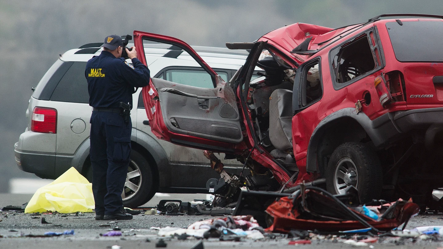 Imagen de archivo de un accidente de tráfico. Deadly Crash