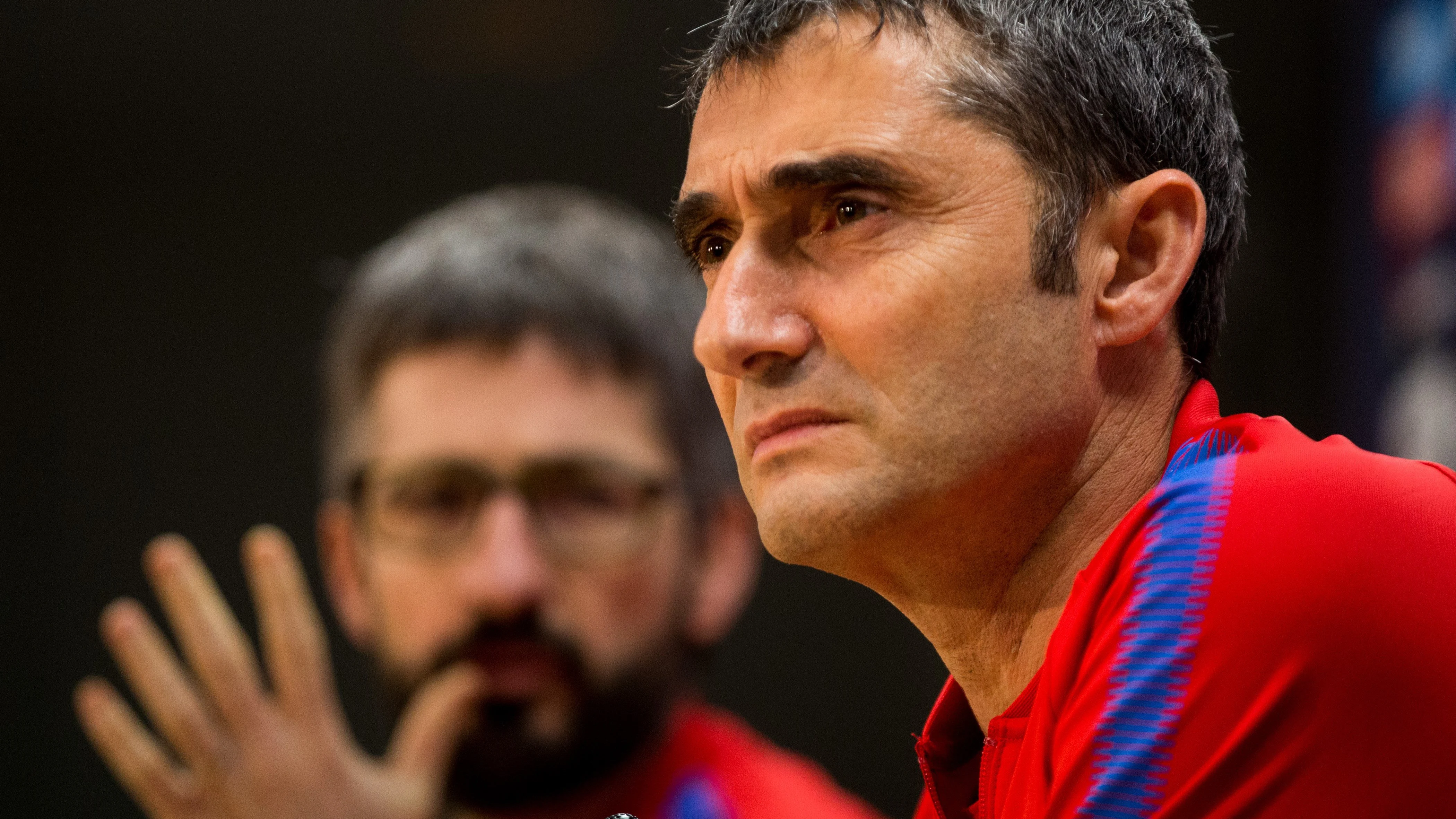 Valverde en rueda de prensa Valverde en rueda de prensa