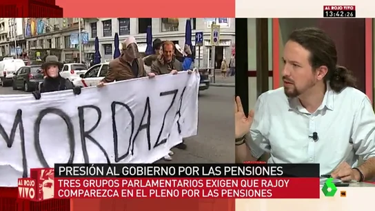 Pablo Iglesias, en Al Rojo Vivo Pablo Iglesias, en Al Rojo Vivo