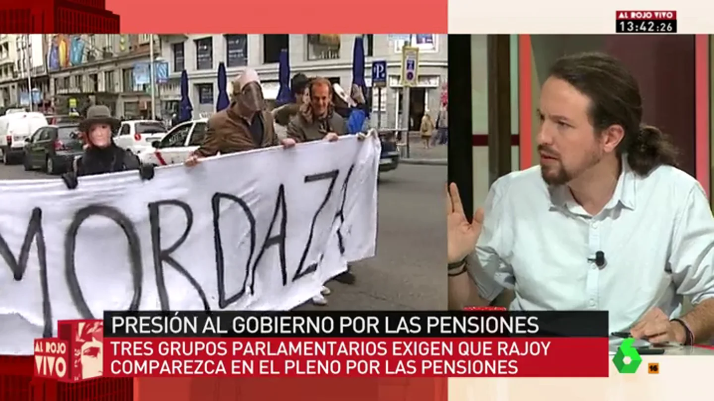 Pablo Iglesias, en Al Rojo Vivo Pablo Iglesias, en Al Rojo Vivo