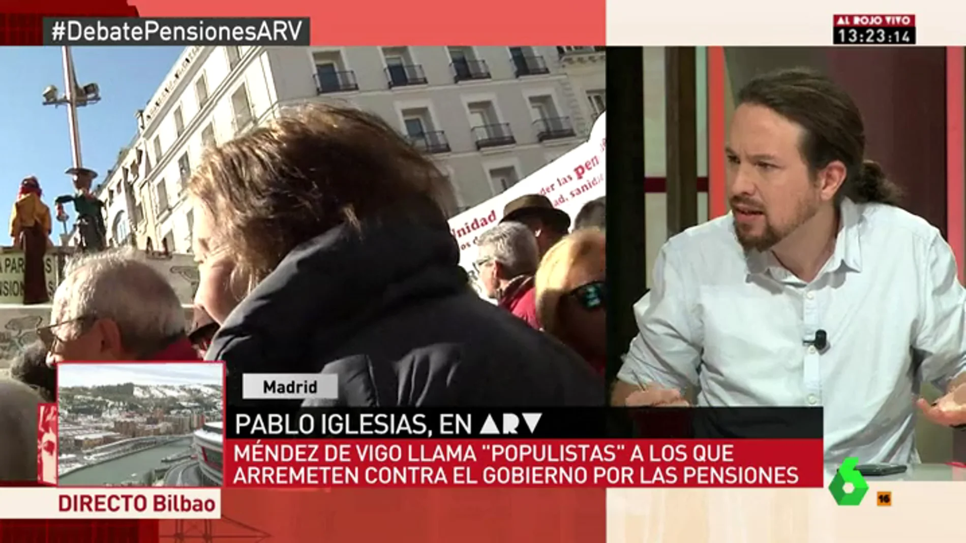 Pablo Iglesias, en ARV