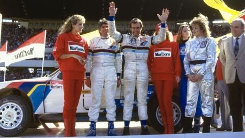 Carlos Reutemann Podio WRC Argentina 1985
