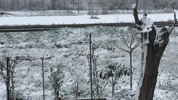 Imagen de la nevada caída en Granollers