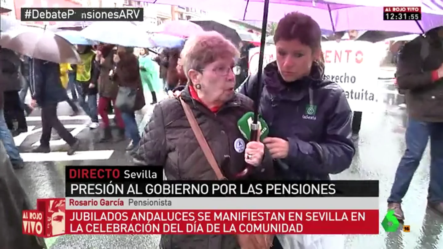 Rosario García, pensionista Rosario García, pensionista