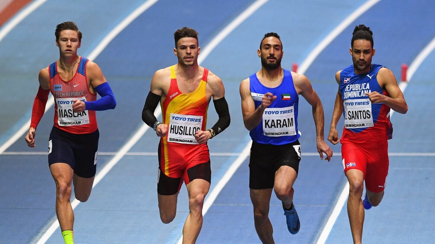 Husillos, durante la ronda clasificatoria para la semifinal