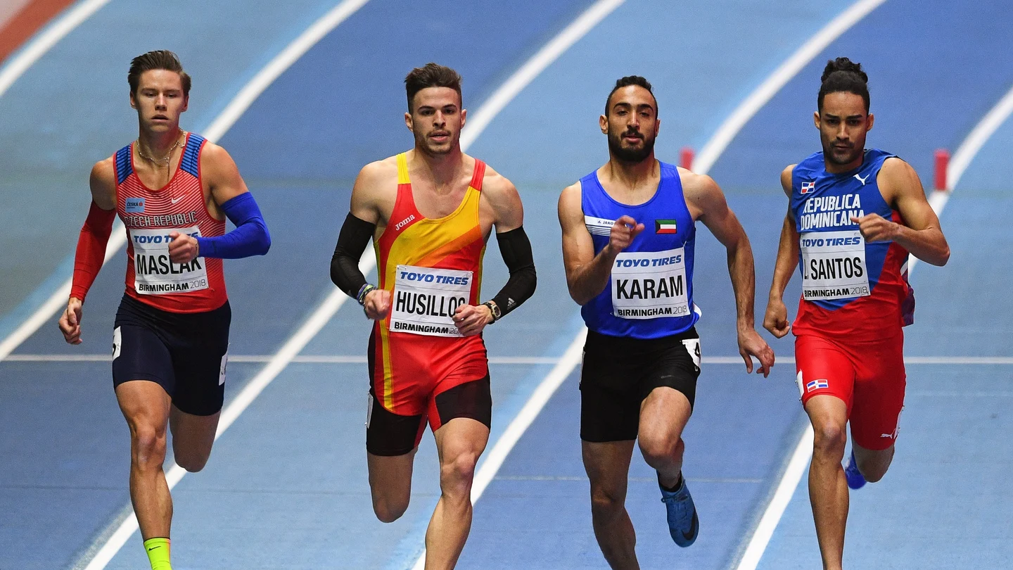 Husillos, durante la ronda clasificatoria para la semifinal Husillos, durante la ronda clasificatoria para la semifinal