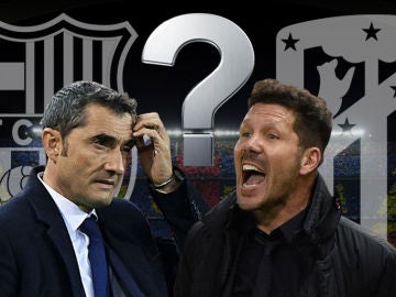 Valverde y Simeone, frente a frente en el Camp Nou Valverde y Simeone, frente a frente en el Camp Nou