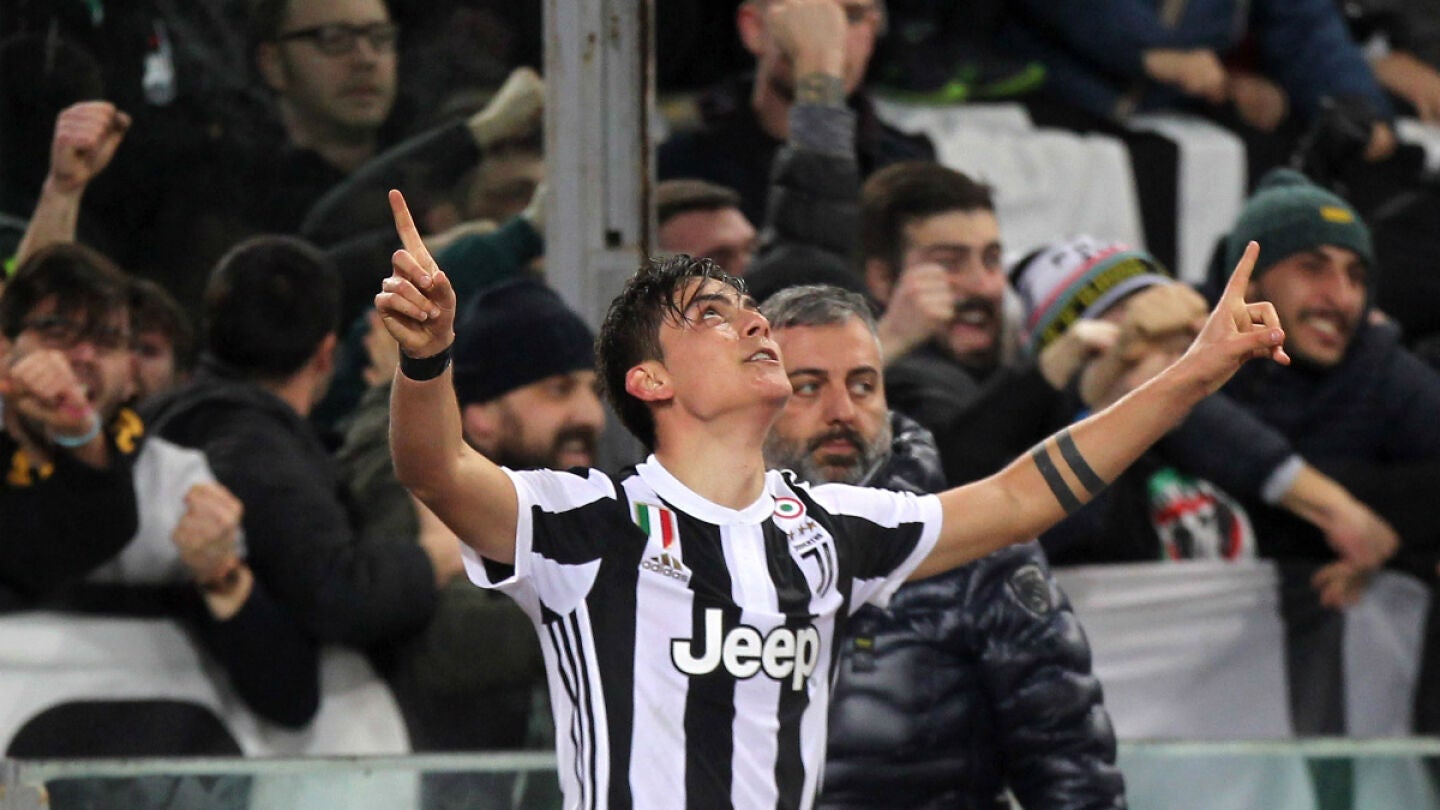 Dybala celebra un gol