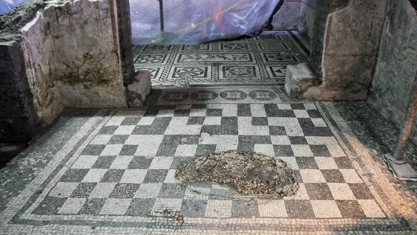 Vista en detalle de una casa romana perteneciente a un comandante de la &eacute;poca imperial del siglo II d. C. 