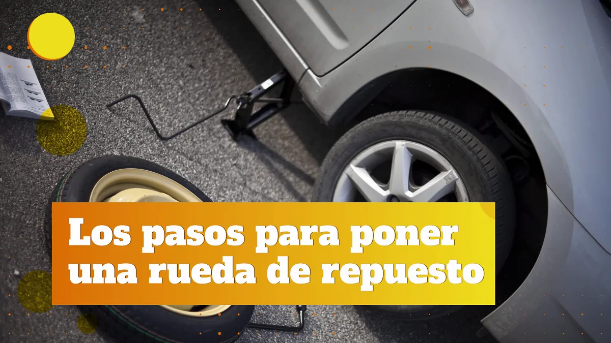 Los pasos para poner una rueda de repuesto 