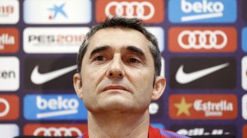 Valverde, durante la rueda de prensa