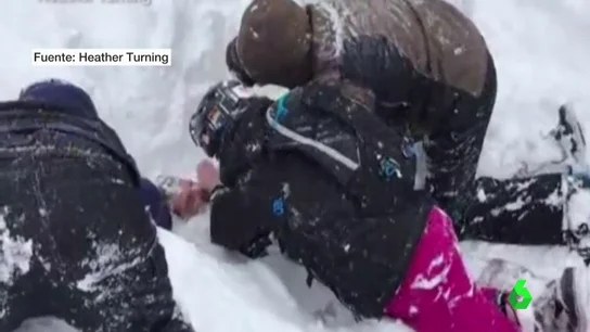 El momento del rescate El momento del rescate