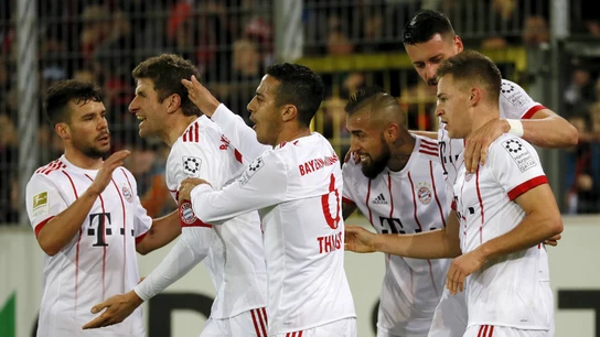 El Bayern celebra un gol El Bayern celebra un gol