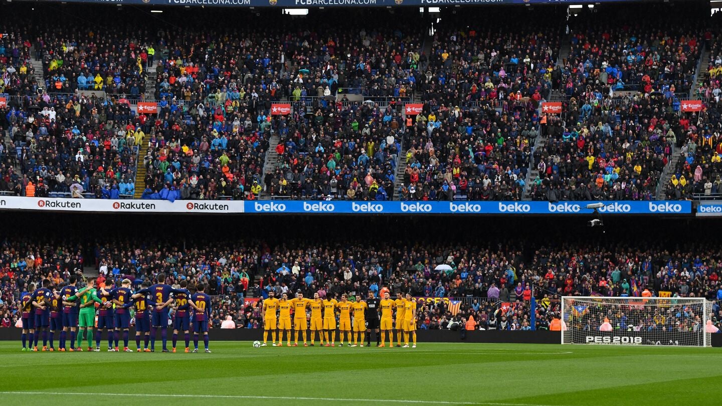 Homenaje del Camp Nou a 'Quini'