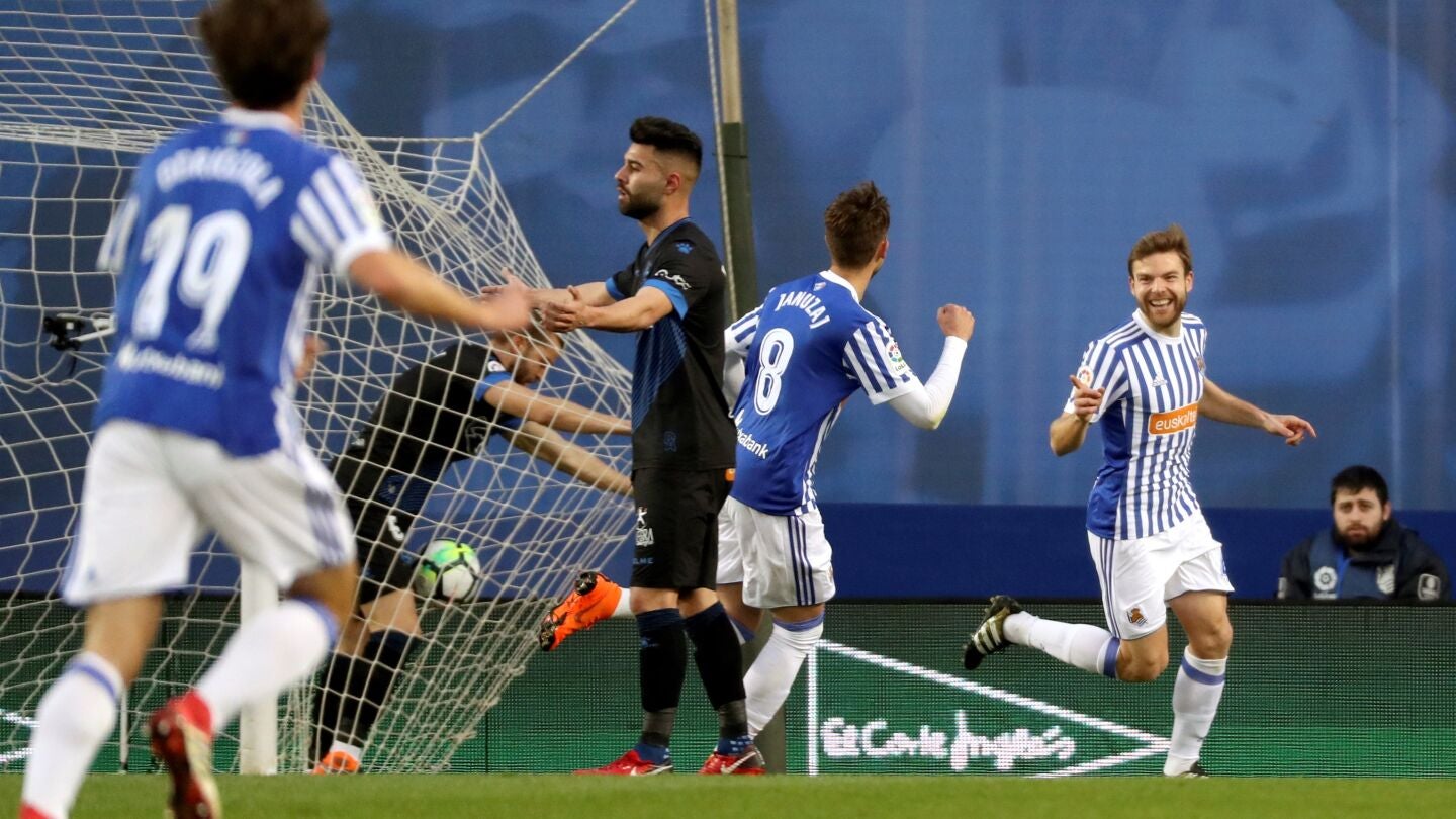 Illarramendi celebra su gol contra el Alav&eacute;s