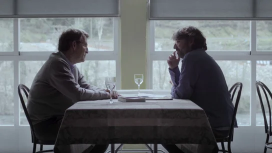 Alberto Núñez Feijóo y Jordi Évole, en 2018 Alberto Núñez Feijóo y Jordi Évole