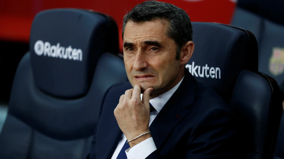 Ernesto Valverde, entrenador del Barcelona