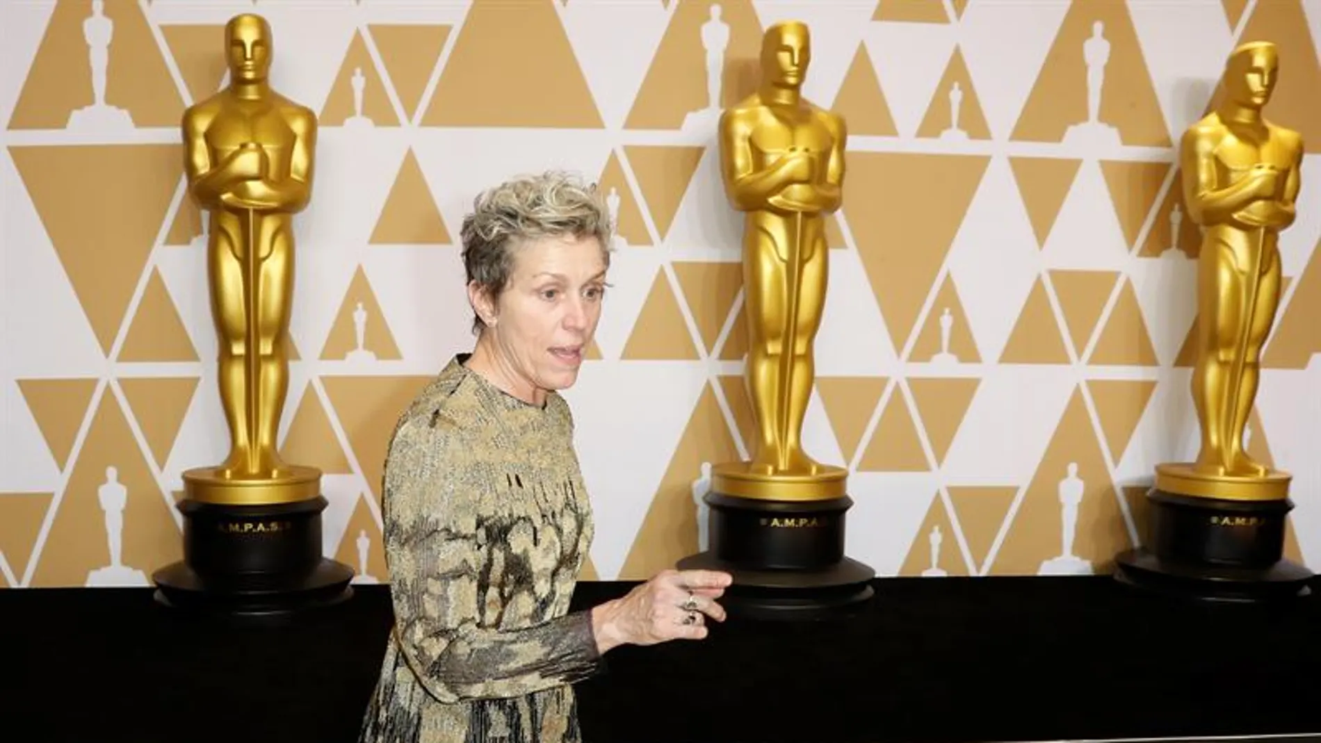 Frances McDormand, ganadora del Oscar a la mejor actriz