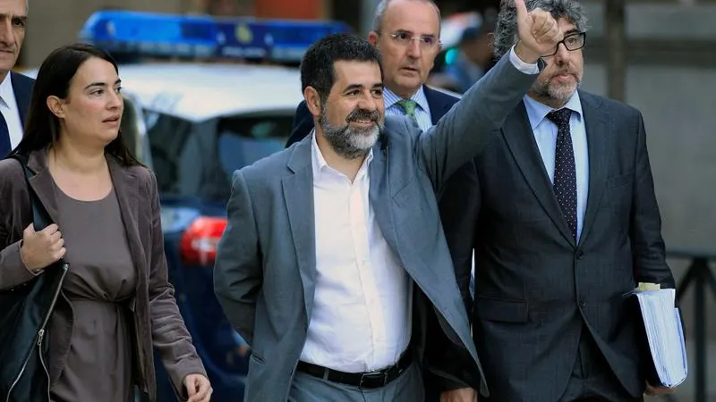  Jordi Sánchez a su llegada a la Audiencia Nacional