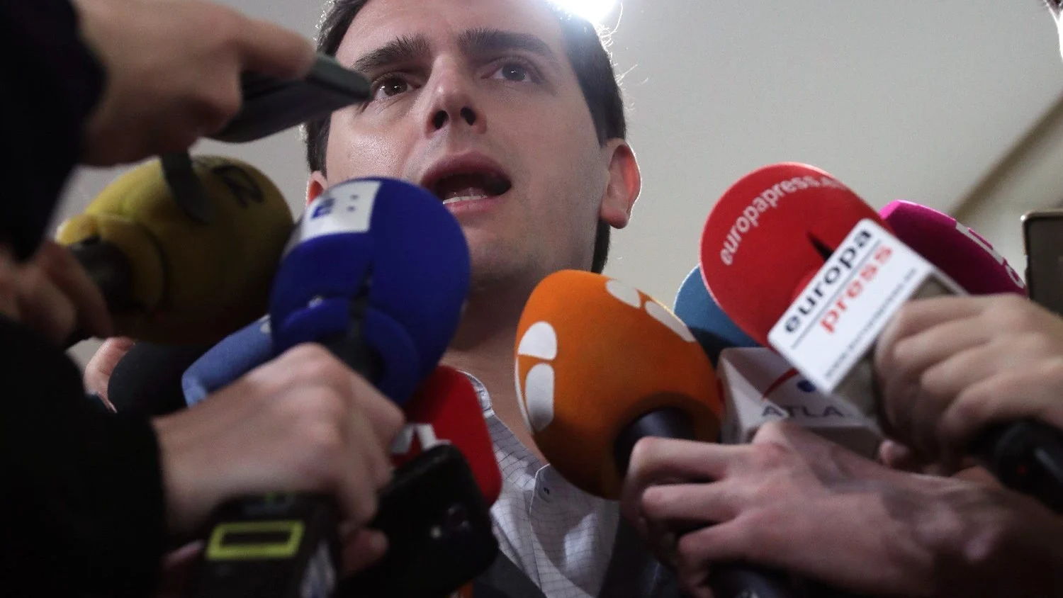 Albert Rivera ante los medios