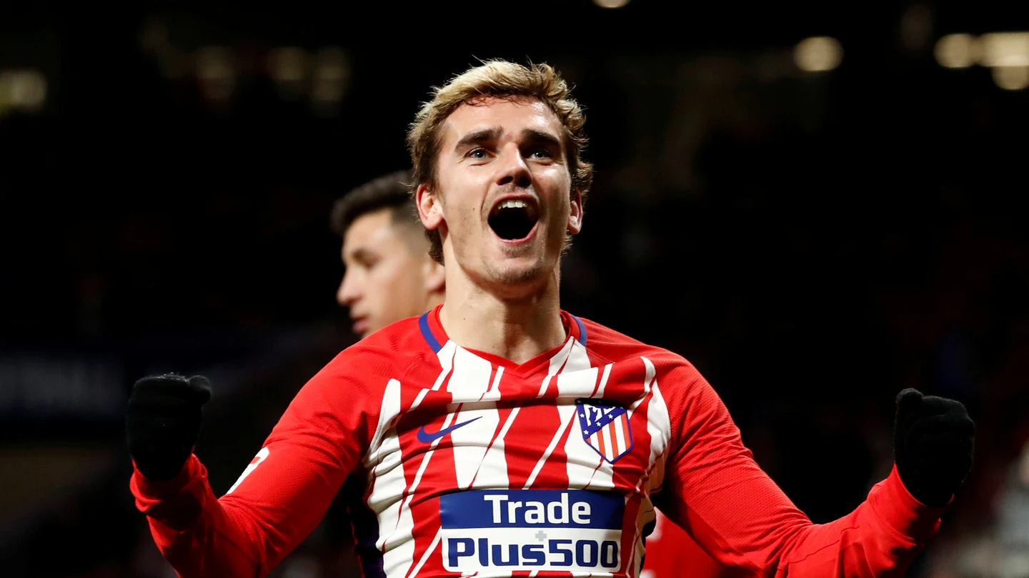 Griezmann celebrando un gol Griezmann celebrando un gol