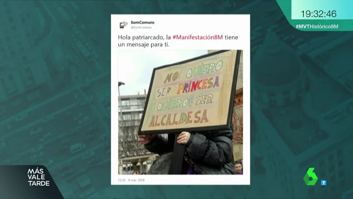 Una de las pancartas que se vieron en la huelga feminista del 8 de marzo