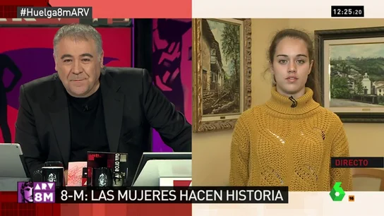 Sara Naila Navacerrada, vocera de la Comisión 8M Sara Naila Navacerrada, vocera de la Comisión 8M