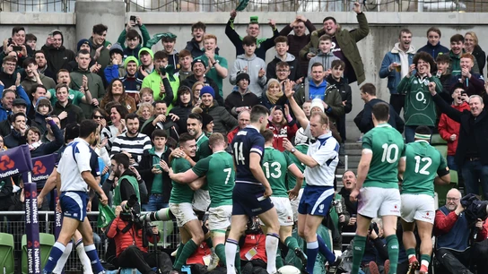 Irlanda celebra un ensayo ante Escocia Irlanda celebra un ensayo ante Escocia