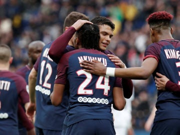 Nkunku celebrando un gol Nkunku celebrando un gol