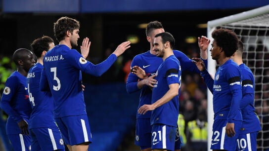 El Chelsea celebrando la victoria